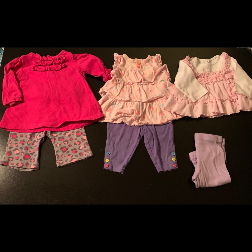 Outfits size 3 mos.  lot of 6 pieces